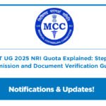 MCC NEET UG 2025 NRI Quota