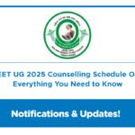 Punjab NEET UG 2025 Counselling Schedule