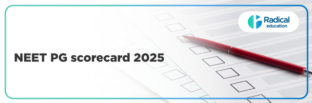 NEET PG scorecard 2025