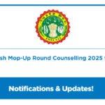 Madhya Pradesh Mop-Up Round Counselling 2025.